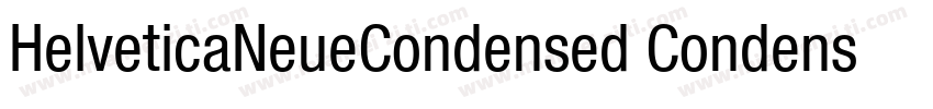HelveticaNeueCondensed CondensedBod字体转换